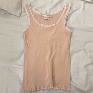 Michael Stars tank with lace lining